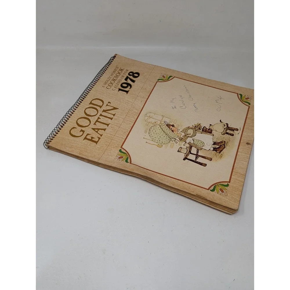 Vintage 1978 Holly Hobbie GOOD EATIN' Cookbook Calendar 70s 1970s